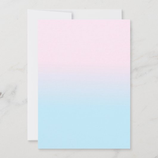 Llama Cute Waterverf Gender Reopenbaarmakingsfeest Kaart (Achterkant)