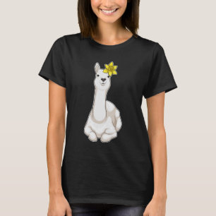 Llama Daffodil Bloem T-shirt
