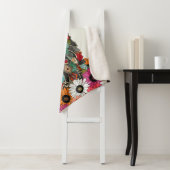 llama daisy love chalk sherpa deken (In situ)