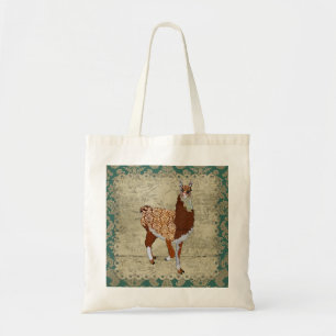 Llama Damask Bag Tote Bag