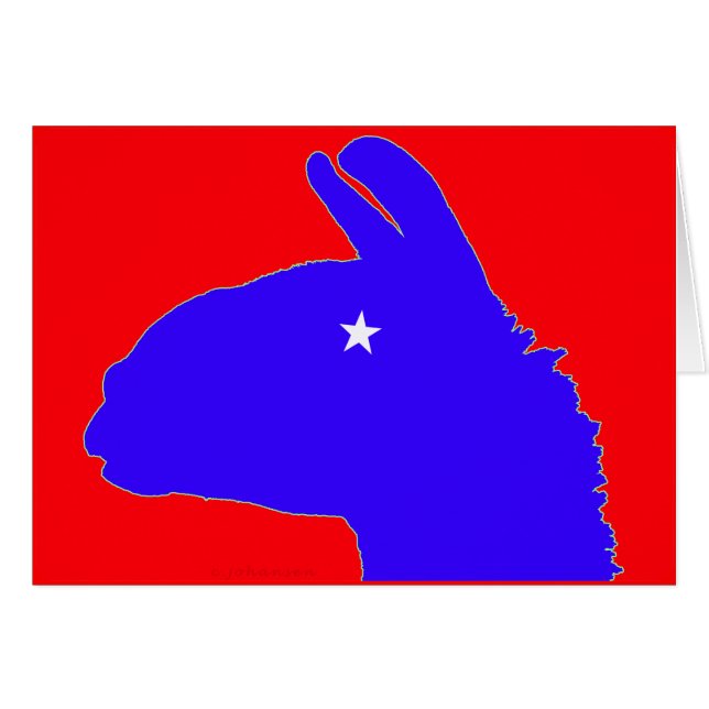 Llama: de lonestar llama van texas (Voorkant Horizontaal)