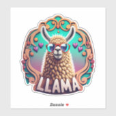 Llama Decor Delights Stick, Peel en Smile! Sticker (Vel)