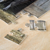 Llama, die de dag begroet legpuzzel (Zijkant)