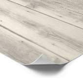 Llama die naar Barn Partial Color kijkt Poster (Hoek)