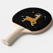 Llama-dieren in de ruimte tafeltennisbatje (Voorkant Gekanteld)