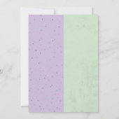 Llama & Dinosaurus Uitnodigingen Jongen Meisje Ver (Achterkant)