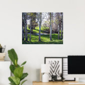 Llama door bomen poster (Thuiskantoor)