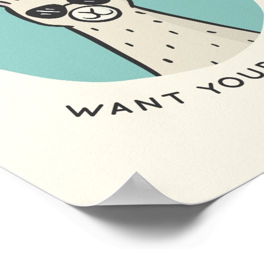 Llama Drama Poster (Hoek)