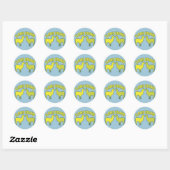 Llama Drama Ronde Sticker (Vel)