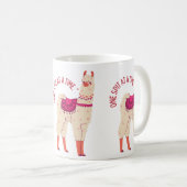 Llama, één spuug tegelijk! koffiemok (Voorkant rechts)