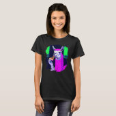 Llama eet pizza Cool Pizza Llama's 1 T-shirt (Voorkant volledig)