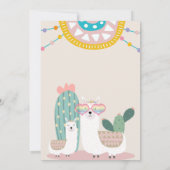 Llama Elke uitnodiging tot evenement (Achterkant)