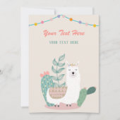 Llama Elke uitnodiging tot evenement (Voorkant)