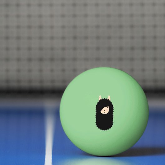 Llama Emoji Gothic Pingpongbal (Net)