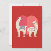 Llama en Alpaca met liefde Feestdagenkaart (Voorkant)