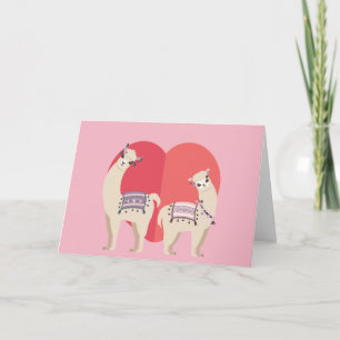 Llama en Alpaca met liefde Kaart