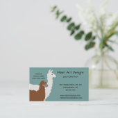 Llama en Alpaca Yarn twee met zijdes Visitekaartje (Staand voorkant)