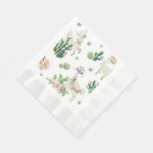 Llama en Cactus Coined Luncheon Paper Napkins Servet (Hoek)