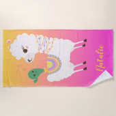 Llama en Cactus Friends Strandlaken (Voorkant)