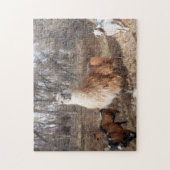 Llama en geiten legpuzzel (Verticaal)
