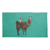 LLAMA EN OWL CHRISTMAS KUSSENSLOOP (Achterkant)