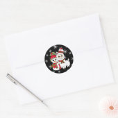 Llama en Snowman Kerst stickers (Envelop)