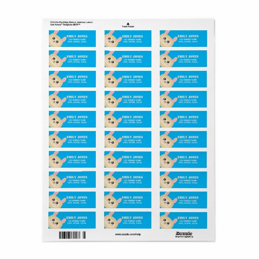 Llama Etiket (Full Sheet)