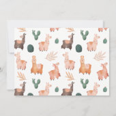 Llama Evenement Uitnodiging (Achterkant)