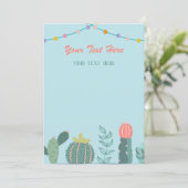 Llama Evenementen Uitnodiging (Staand voorkant)