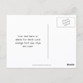 Llama Face Animal Art Personalized Briefkaart (Achterkant)