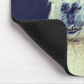 Llama Face Digital Pencil Art Muismat (Hoek)