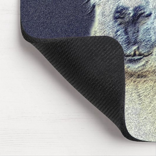 Llama Face Digital Pencil Art Muismat (Hoek)