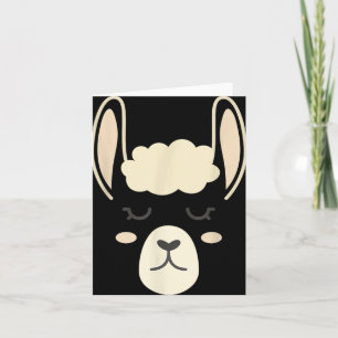 Llama Face Grappige Halloween Kostuum Alpaca's Kaart
