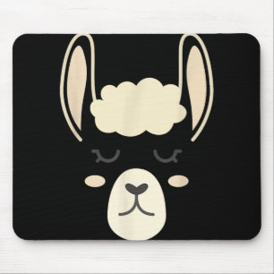 Llama Face Grappige Halloween Kostuum Alpaca's Muismat