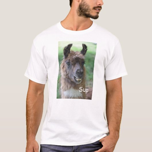 Llama Face Sup T-Shirt (Voorkant)