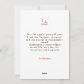 Llama Familie van 3 Kerst Vakantie Kaart (Achterkant)