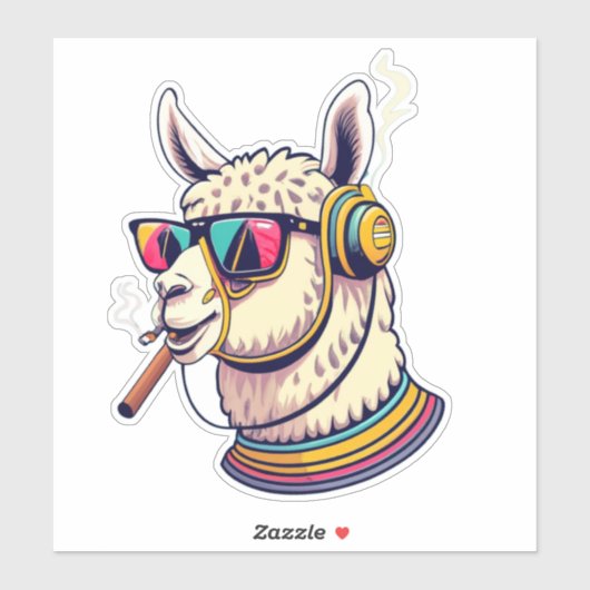 Llama Favor Sticker (Vel)