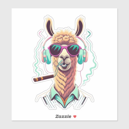 Llama Favor Sticker (Vel)