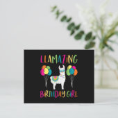 Llama Feest Alpaca Briefkaart (Staand voorkant)
