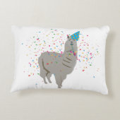 Llama Feest - Dieren die een Feestje Vieren Accent Kussen (Achterkant)