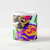 Llama feest plezier vreugde grote koffiekop (Voorkant)