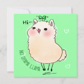 Llama Feestdagenkaart (Voorkant)