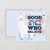 Llama Feestdagenkaart (Voorkant / Achterkant)