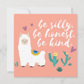 Llama Feestdagenkaart (Voorkant)