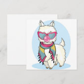 Llama Feestdagenkaart (Voorkant / Achterkant)