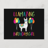 Llama Feestje Alpaca Briefkaart (Voorkant)