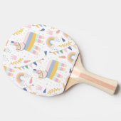 Llama Fiesta Festive Party Pattern Tafeltennisbatje (Zijkant)