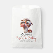 Llama Fiesta Grappige Karikatuur 1e Verjaardag Bedankzakje (Voorkant)