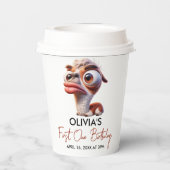 Llama Fiesta Grappige Karikatuur 1e Verjaardag Papieren Bekers (Achterkant)