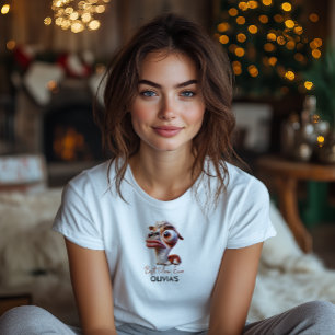 Llama Fiesta Grappige Karikatuur 1e Verjaardag T-shirt